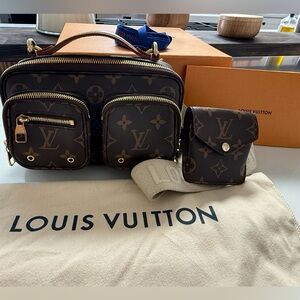 Louis Vuitton pre owned Limited Edition 2021-2023 monogram utility satchel.